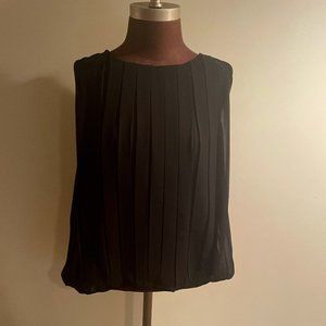 Calvin Klein  Bubble hem Black Blouse